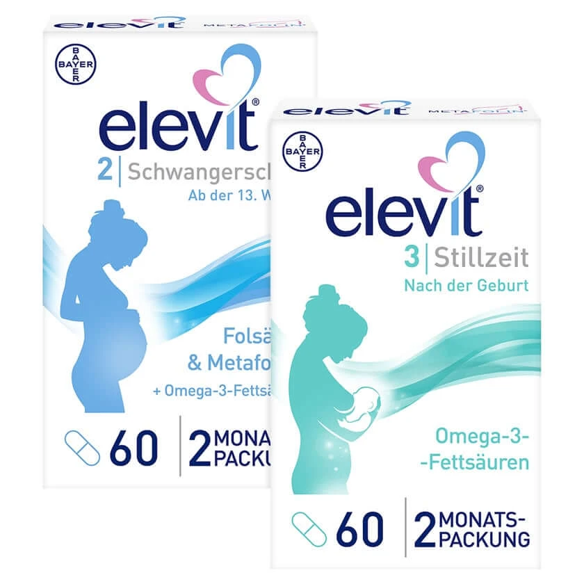 Elevit zwangerschap en borstvoeding set 1 set