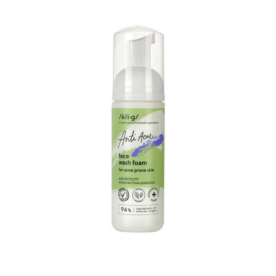 Gezichtsreinigingsschuim x150 ml, Kilig Anti Acne