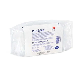 Wymazówki Hartmann Pur-Zellin 500 szt. 4 cm x 5 cm o zmniejszonej zawartości zarazków 500 szt.