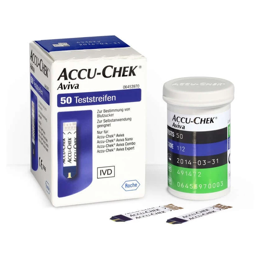 ACCU CHEK Aviva Test Strips Plasma II 1X50 pz.