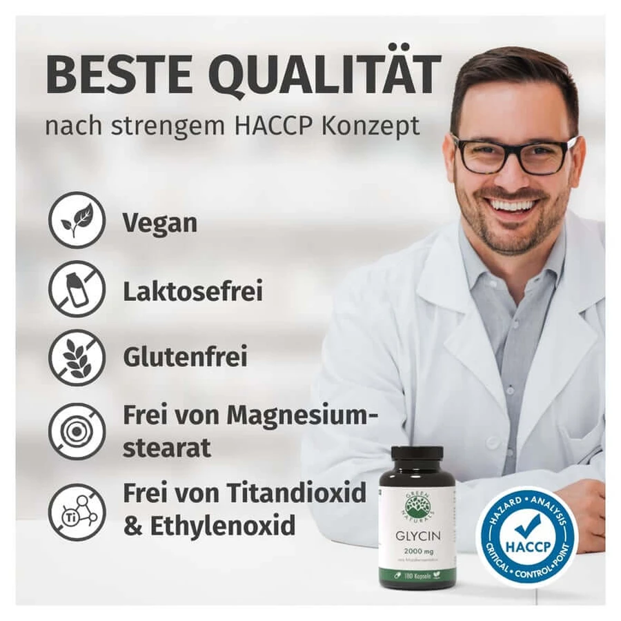 Green Naturals Glycine 2000 Mg Capsule Vegan 120 Capsule