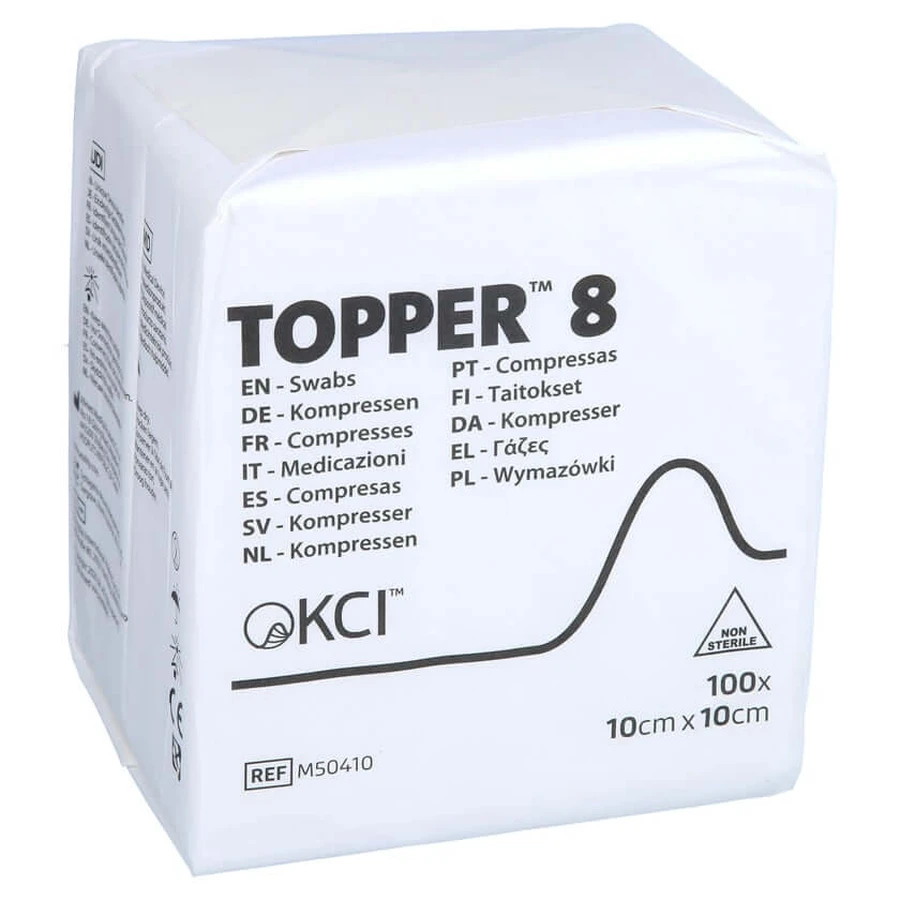 Topper 8 Compr.10x10 cm non stérile 100 pcs.