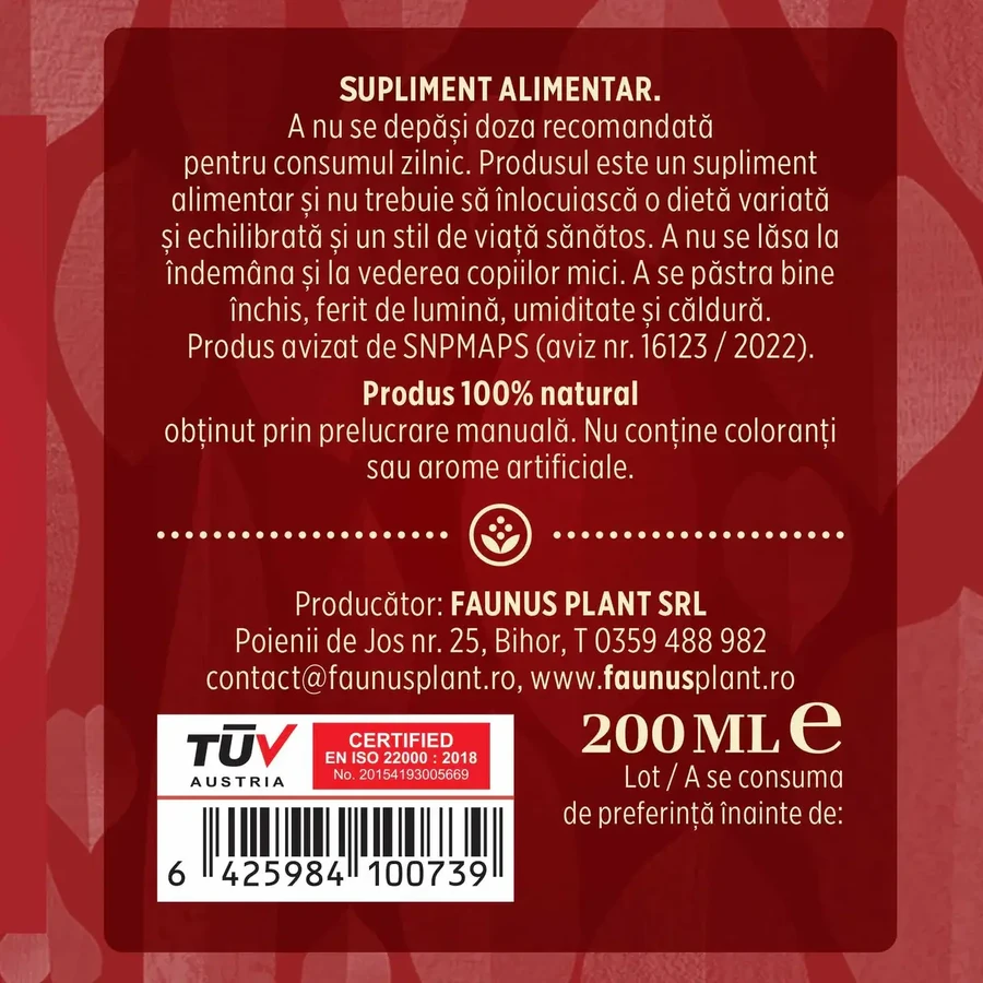 Tinctuur Afrodisiacus 200 ml, Faunus Plant