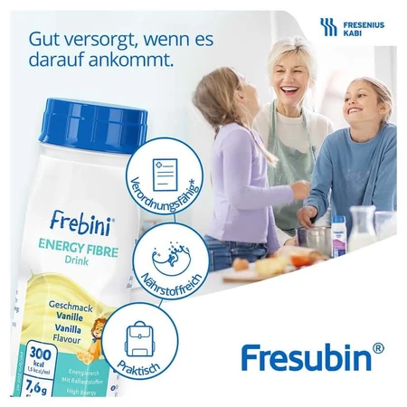 Frebini Energy Fibre Trinknahrung Vanille 4X200 ml