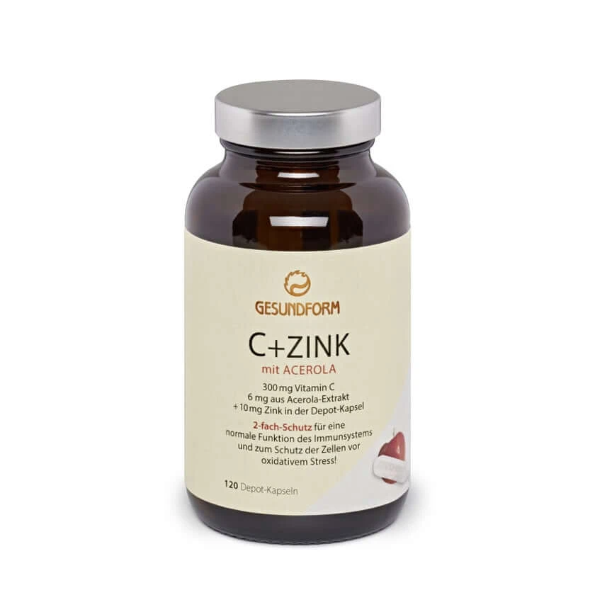 Gezonde Vorm C+zink M.acerola Depot Capsule 120 Capsules