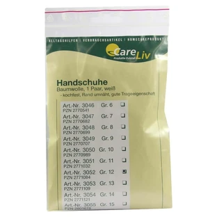 Katoenen handschoenen maat 12 2 stuks