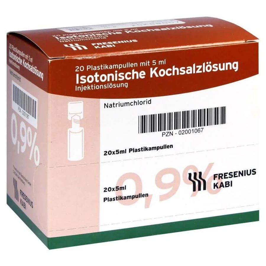 Solution saline isotonique 0,9% Plastika 20X5 ml