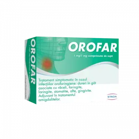 Orofar, 1 mg/1 mg, 24 zuigtabletten, Stada