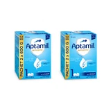 Aptamil Nutri-Biotik 1 Infant Formula, 0–6 months, 2 x 1200 g, Nutricia