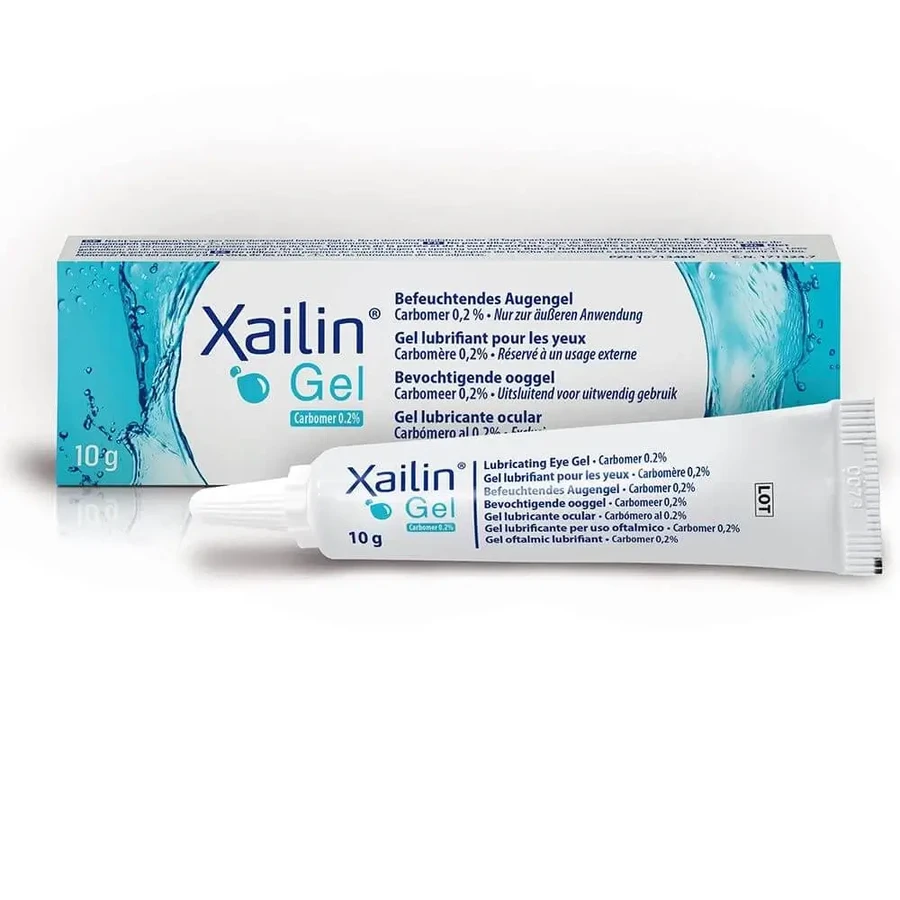 Xailin oogbevochtigingsgel, 6 x 10 g, Visufarma