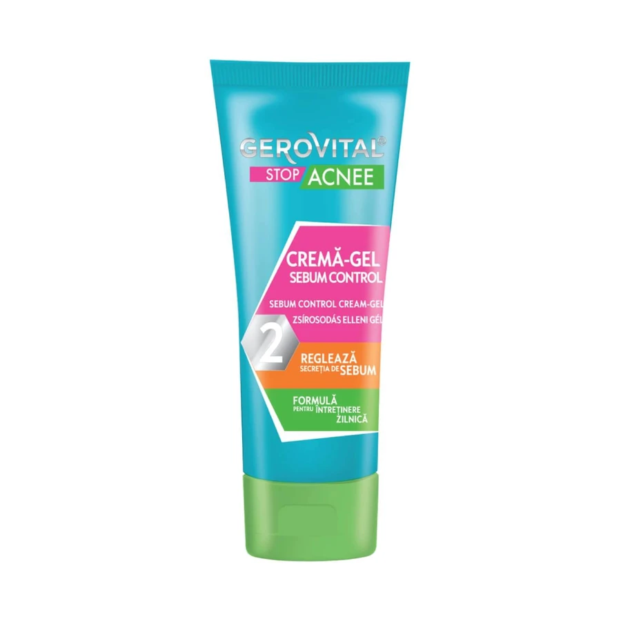 Gerovital Stop Acne sebum control 2 gel cream, 50 ml, Farmec