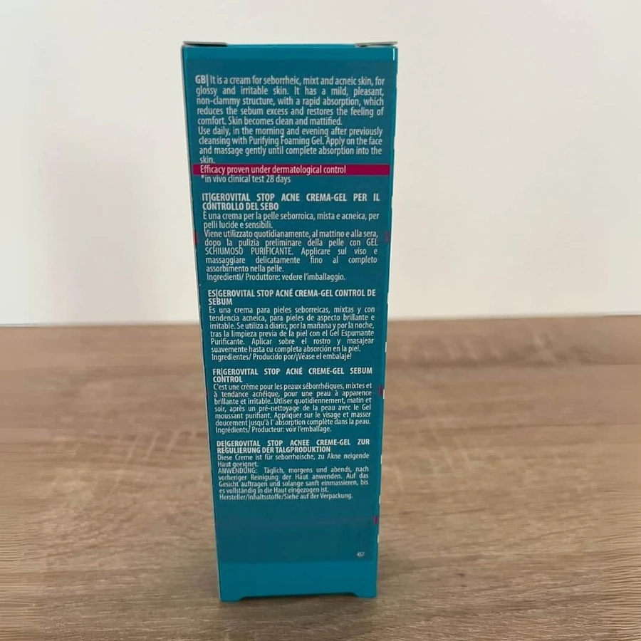 Gerovital Stop Acne sebum control 2 gel cream, 50 ml, Farmec