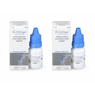 iCross Gel glijmiddel-oogdruppels, 2x8 ml, Off Italia