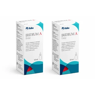 Iridium A Free oogdruppels, 2x10 ml, BioSoft Italia