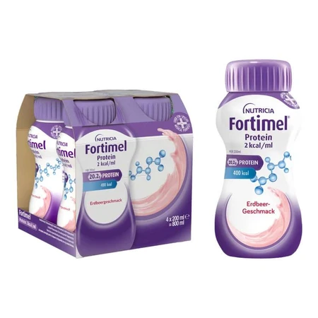 Fortimel Proteína 2 kcal Fresa 4X200 ml