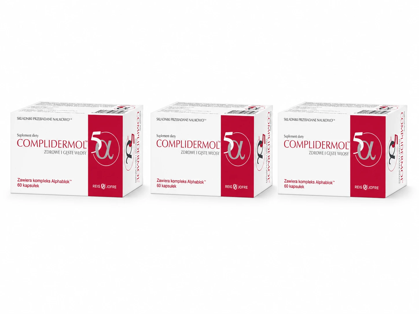Complidermol 5-alpha, 3 x 60 capsules, Reig Jofre