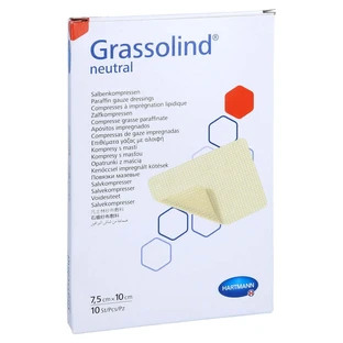 Grassolind kompresy maściowe 7,5x10 cm szt. 10 szt.