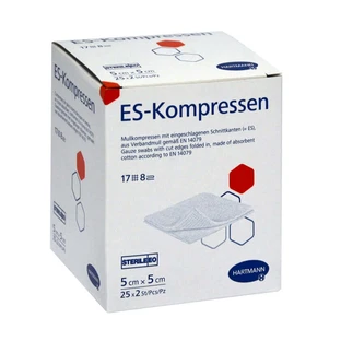 Es-comprese sterile 5x5 cm 8 fold 25X2 buc.