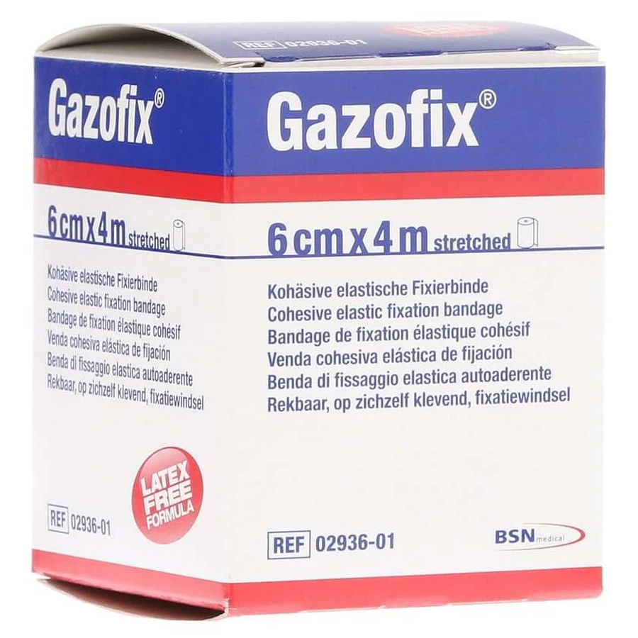 Gazofix venda de fijación cohesiva 6 cm x 4 m 1 ud.