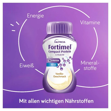 Fortimel Compact Protein 2.4 Kcal Vanilla 4X125 ml