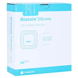 Biatain Opatrunek z pianki silikonowej 7,5x7,5 c 10 szt.