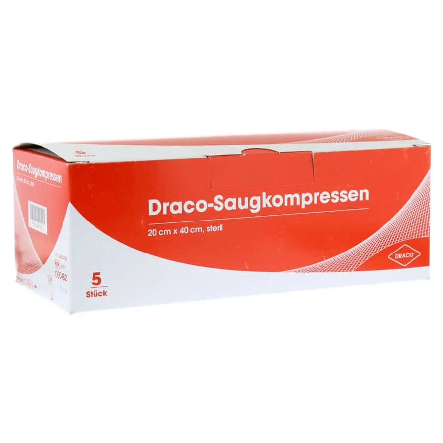 Podkłady chłonne sterylne 20x40 cm Draco 5 szt.: ceny i cechy