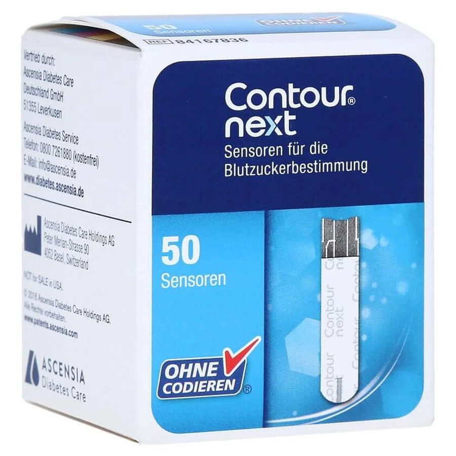 Paski testowe do czujników Contour Next 50 szt.: ceny i cechy