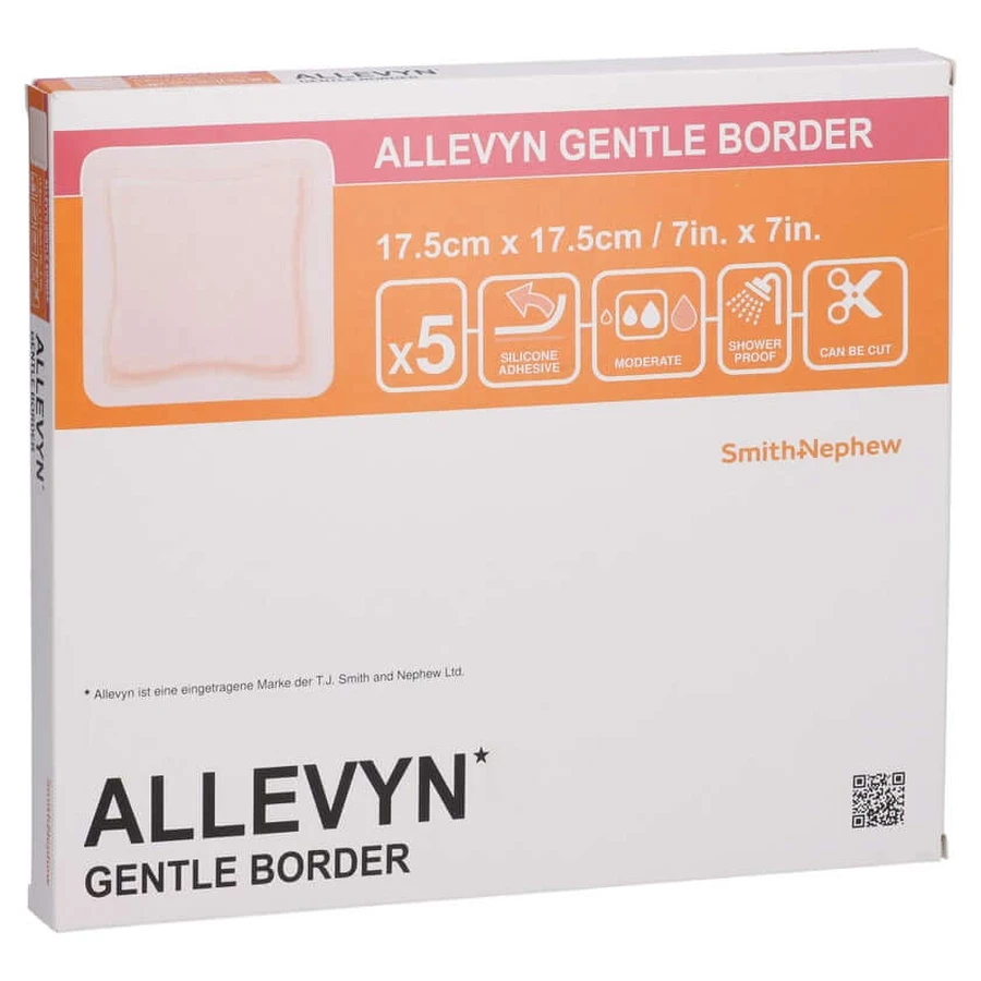 Allevyn Gentle Border 17,5x17,5 cm Toon 5 st.