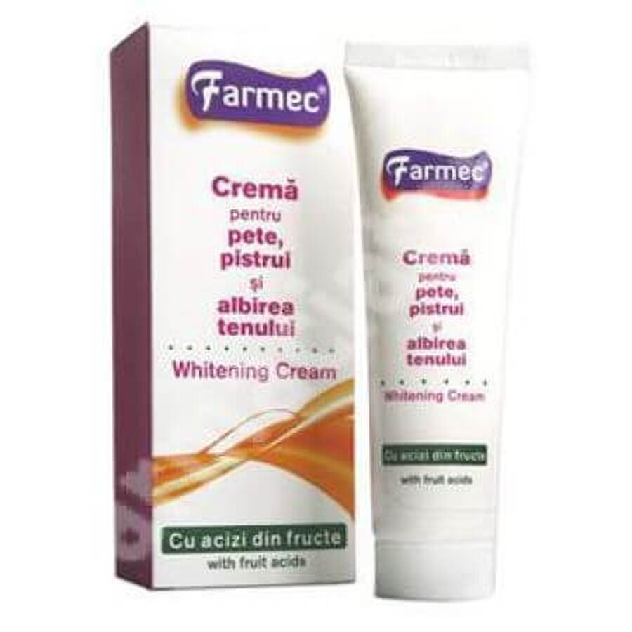 Crema pentru pete, pistrui si albirea tenului, 50 ml, Farmec