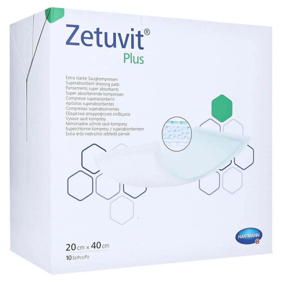 Zetuvit Plus compressa assorbente extra forte sterile 10 pz.