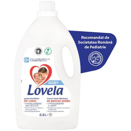 Vloeibaar wasmiddel voor gekleurd wasgoed, 2,9 liter, Lovela Baby