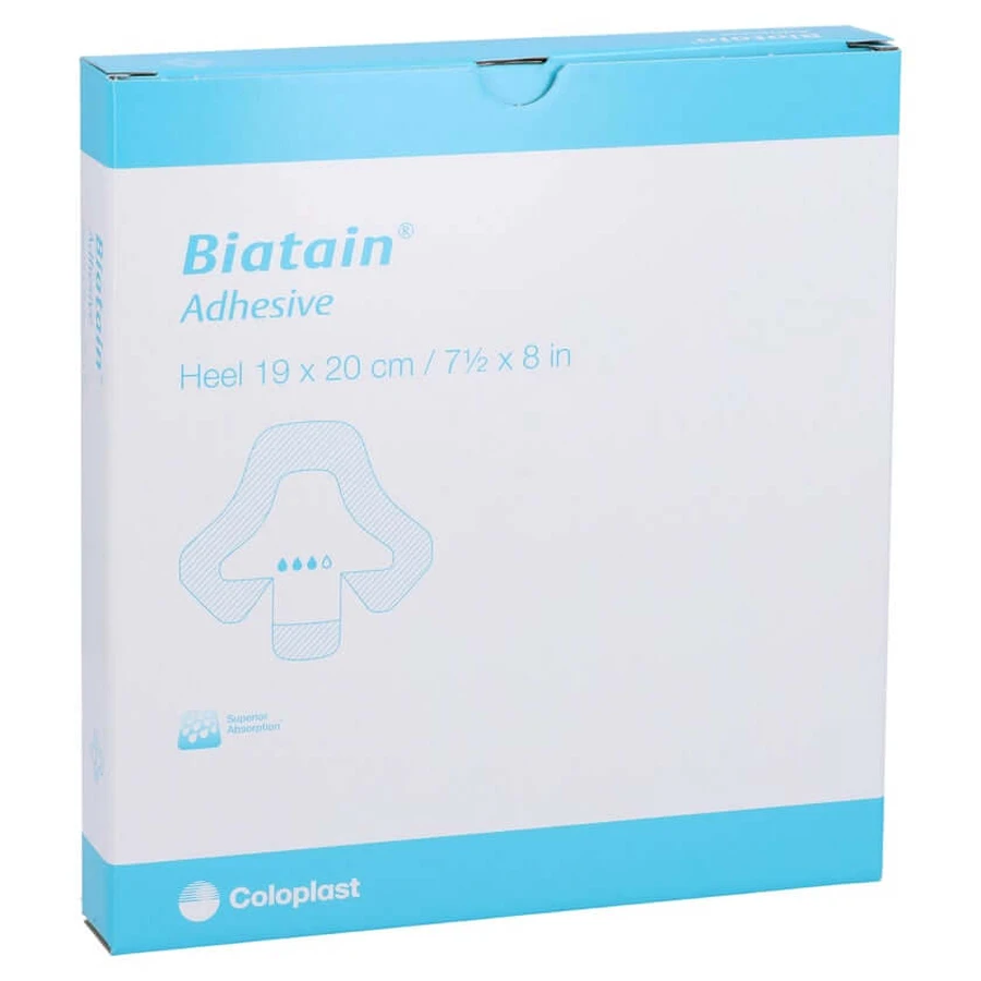 Medicazione in schiuma Biatain tallone 19x20 cm 5 pz.