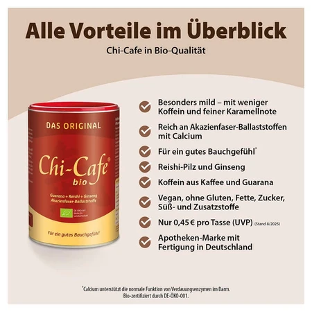 Chi-Cafe BIO Wellness Café con Reishi y Guaraná-Extrak 400 g