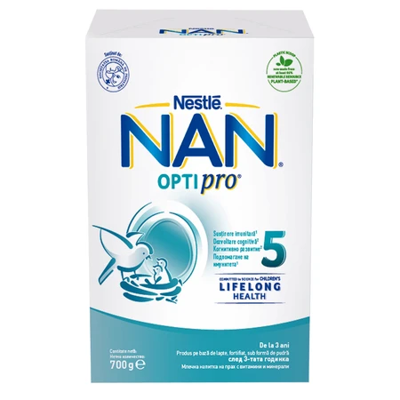 Nan 5 Optipro Milchpulver-Nahrung, 700 g, Nestle
