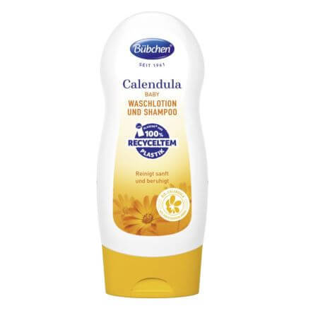 Gel doccia e shampoo alla calendula, 0 mesi+, 230 ml, Bubchen