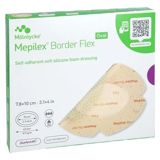 Mepilex Border Flex zelfklevend schuimverband 7,8x 5 st.