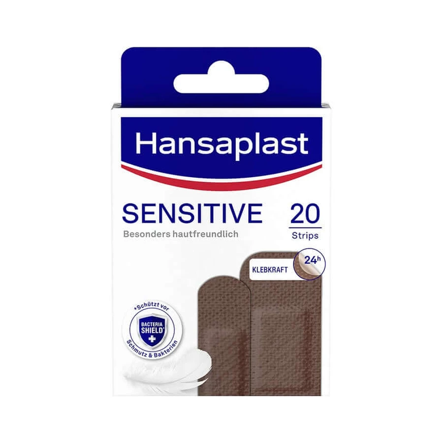 Hansaplast Sensitive pleisterstrips huid 20 st