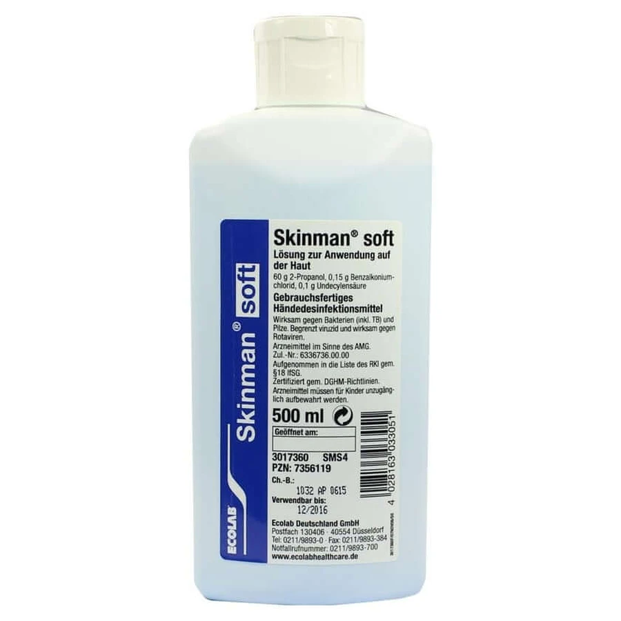 Skinman soft hand disinfectant dispenser fl 500 ml