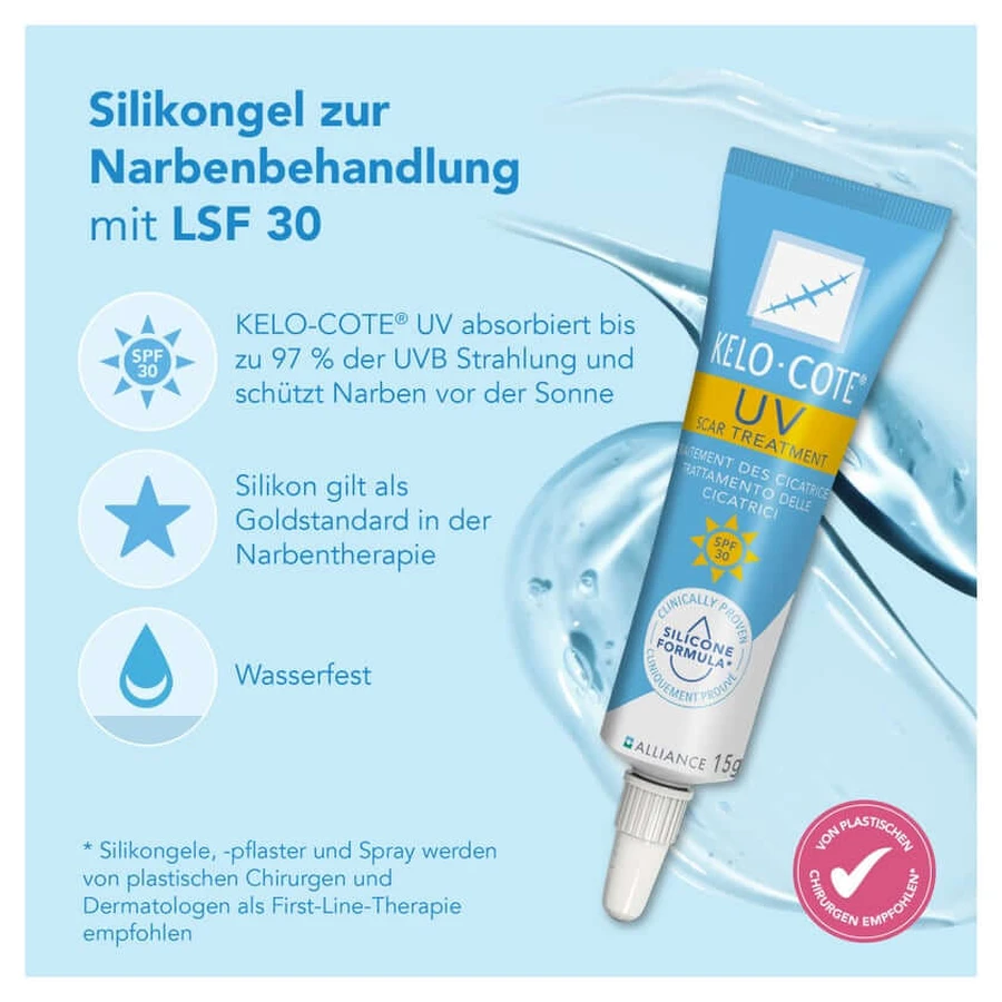 Kelo-cote UV Silikon Narbengel LSF 30 15 g