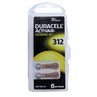Batteries for hearing aids Duracell 312 6 pcs