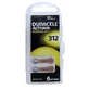 Batteries for hearing aids Duracell 312 6 pcs