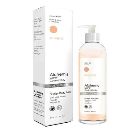 Hydraterende en tonifiërende bodymilk Orange Body Milk, 250 ml, Alchemy