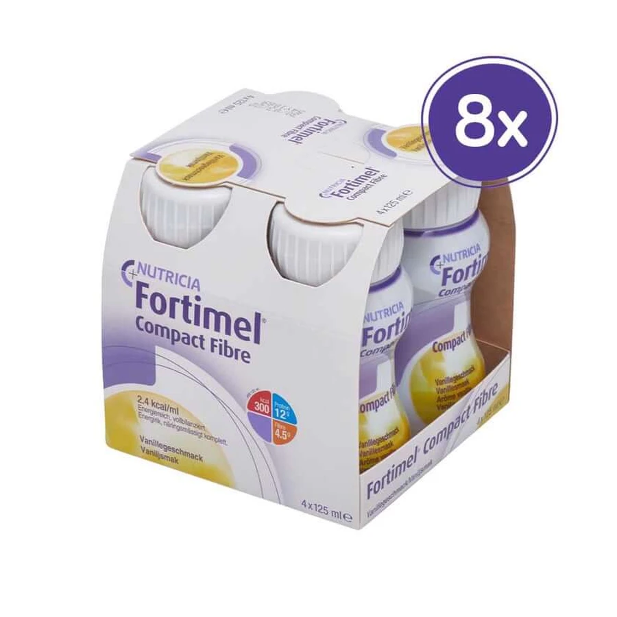 Fortimel Compact Fibre Vanilla 8X4X125 ml