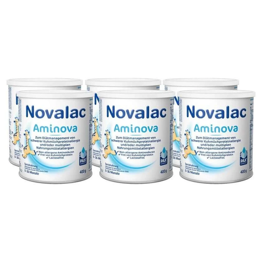 Novalac Aminova speciale voeding 0-36 maanden 6X400 g