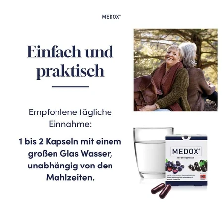 MEDOX - Antocyjany z dzikich jagód w wegańskich kapsułkach 30 kapsułek: ceny i cechy