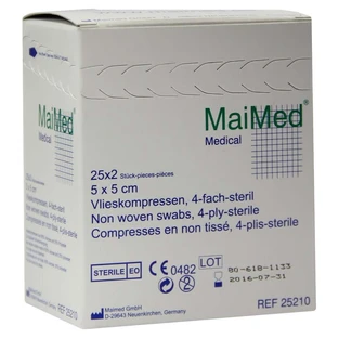 Comprese din fleece sterile 5x5 cm 25X2 buc.