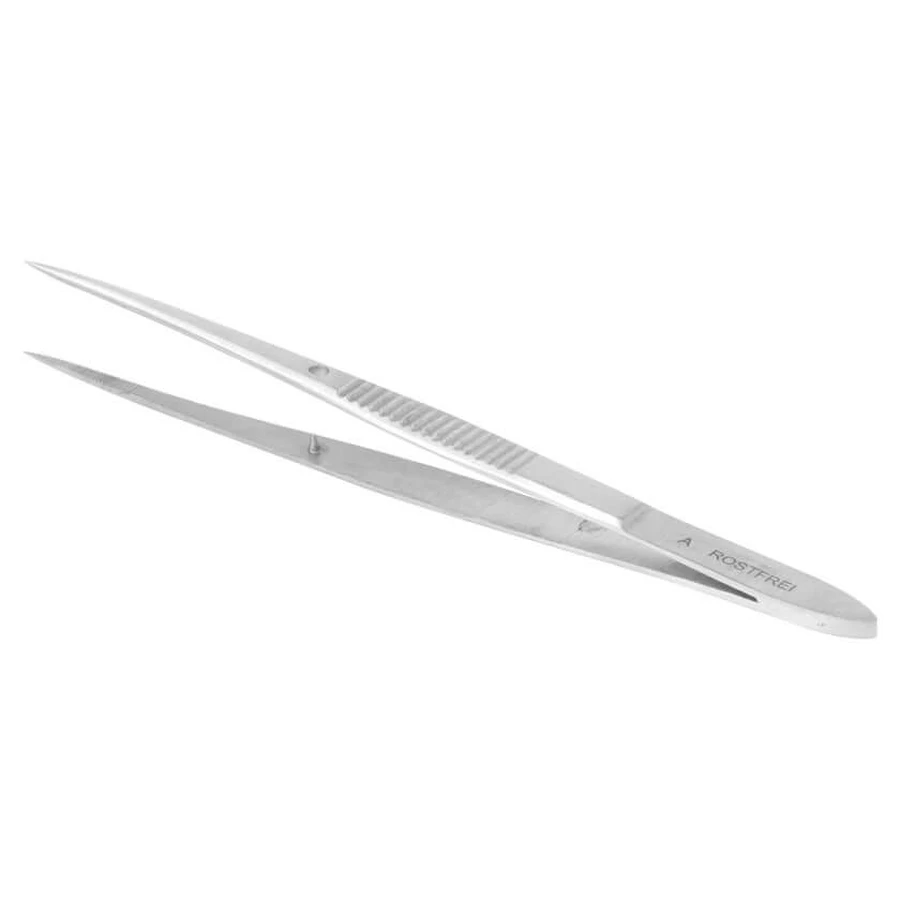 Pensetă pentru așchii, cu vârf ascuțit, din oțel inoxidabil, 10,5 cm, 1 buc.