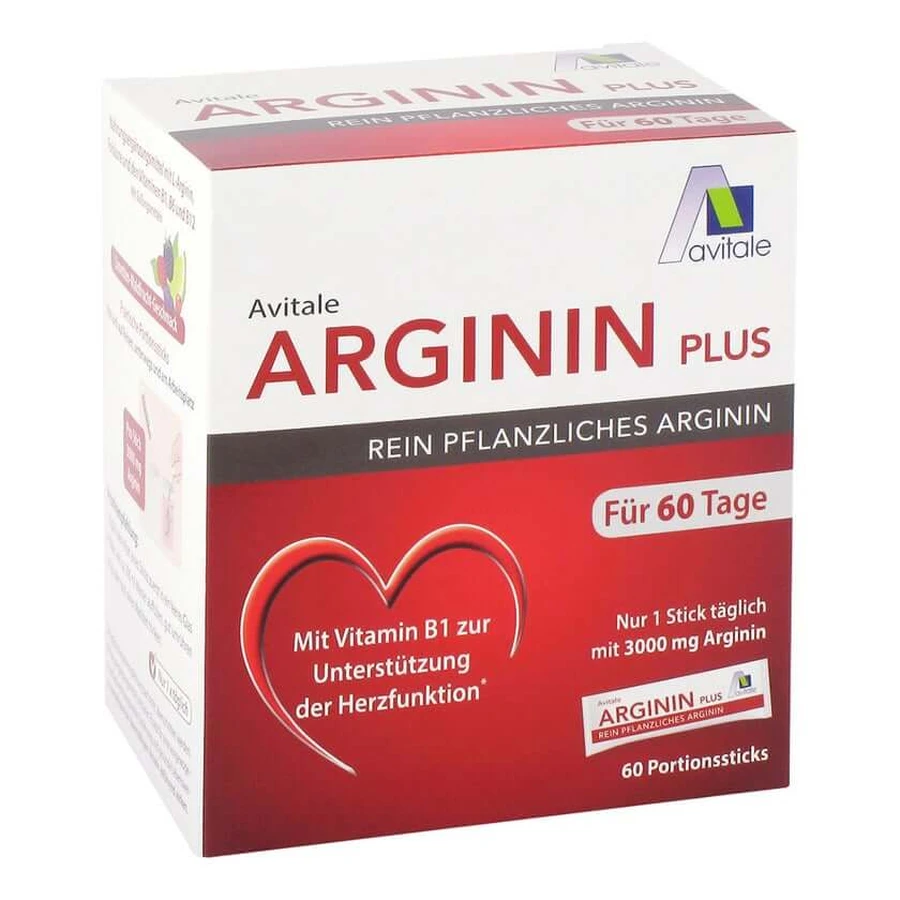 Arginine Plus Vitamin B1+B6+B12+Folic Acid Sticks 60 x 5.9 g