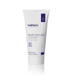 Moisturizing face cream with SPF 30 Aquafil Hydra Light, 50 ml, Ivatherm