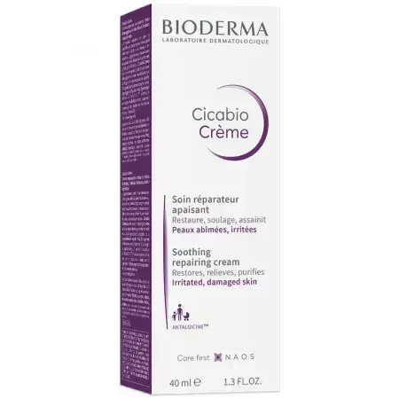 Bioderma Cicabio Hydraterende Crème voor Irritaties en Verwondingen, 40 ml